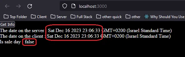 ui for the current true time