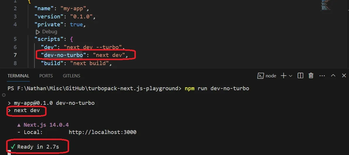 performance without turbopack