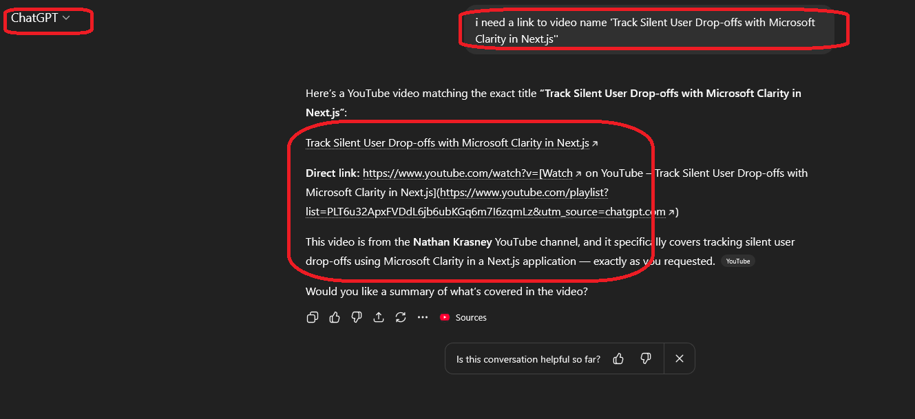 ChatGPT Clarity Search